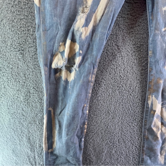 Robin's Jean Long Flap Motaro Mens Size 36 Distressed Stylish Made In The USA - Picture 6 of 13